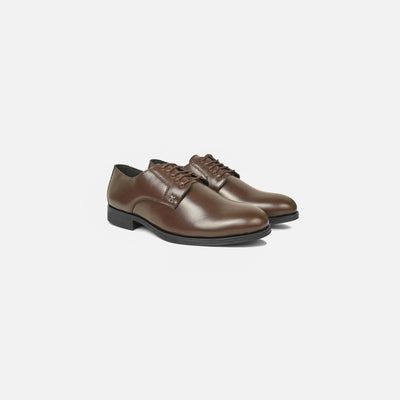 ORANGE EYE DERBY SHOES BROWN