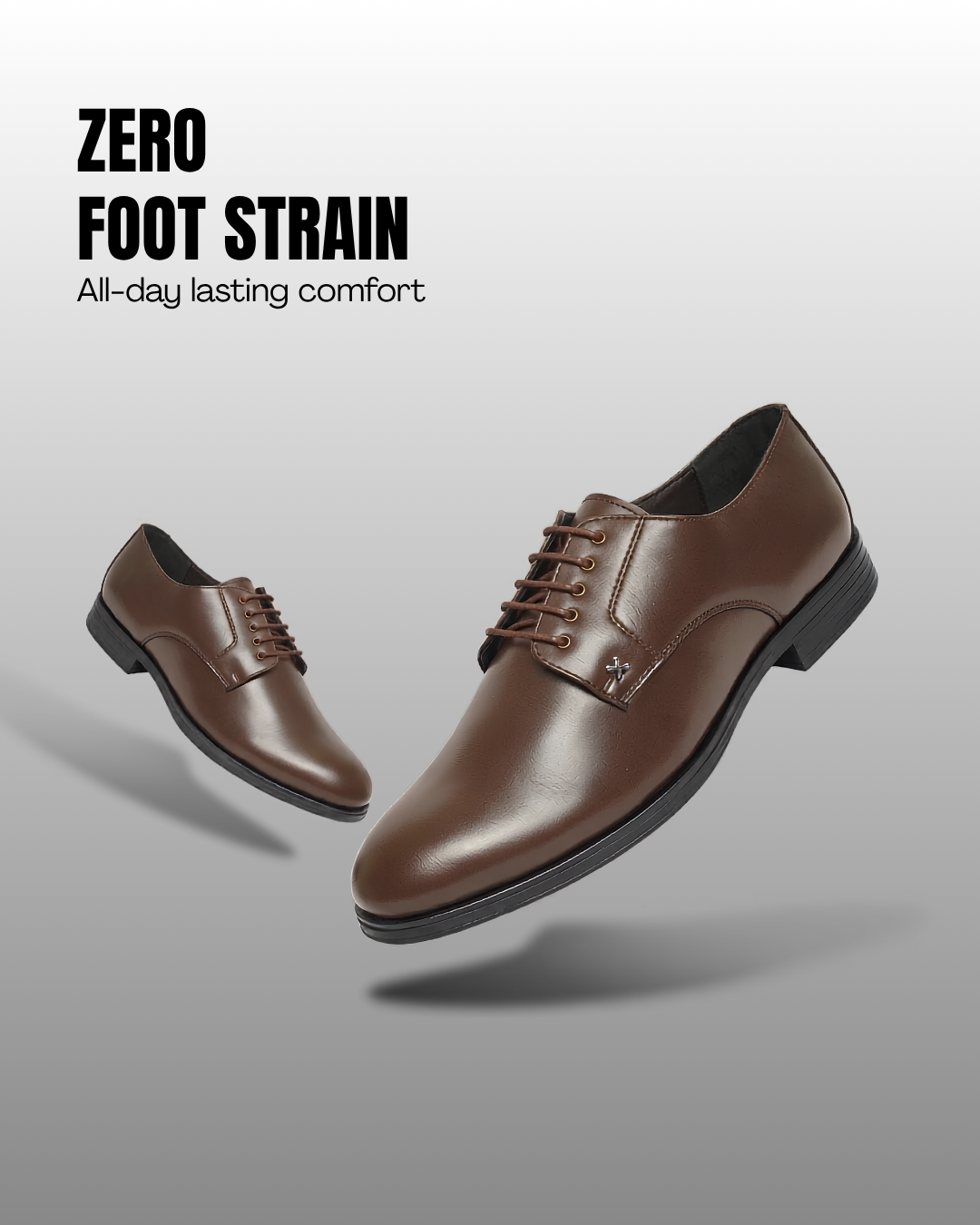 ORANGE EYE DERBY SHOES BROWN