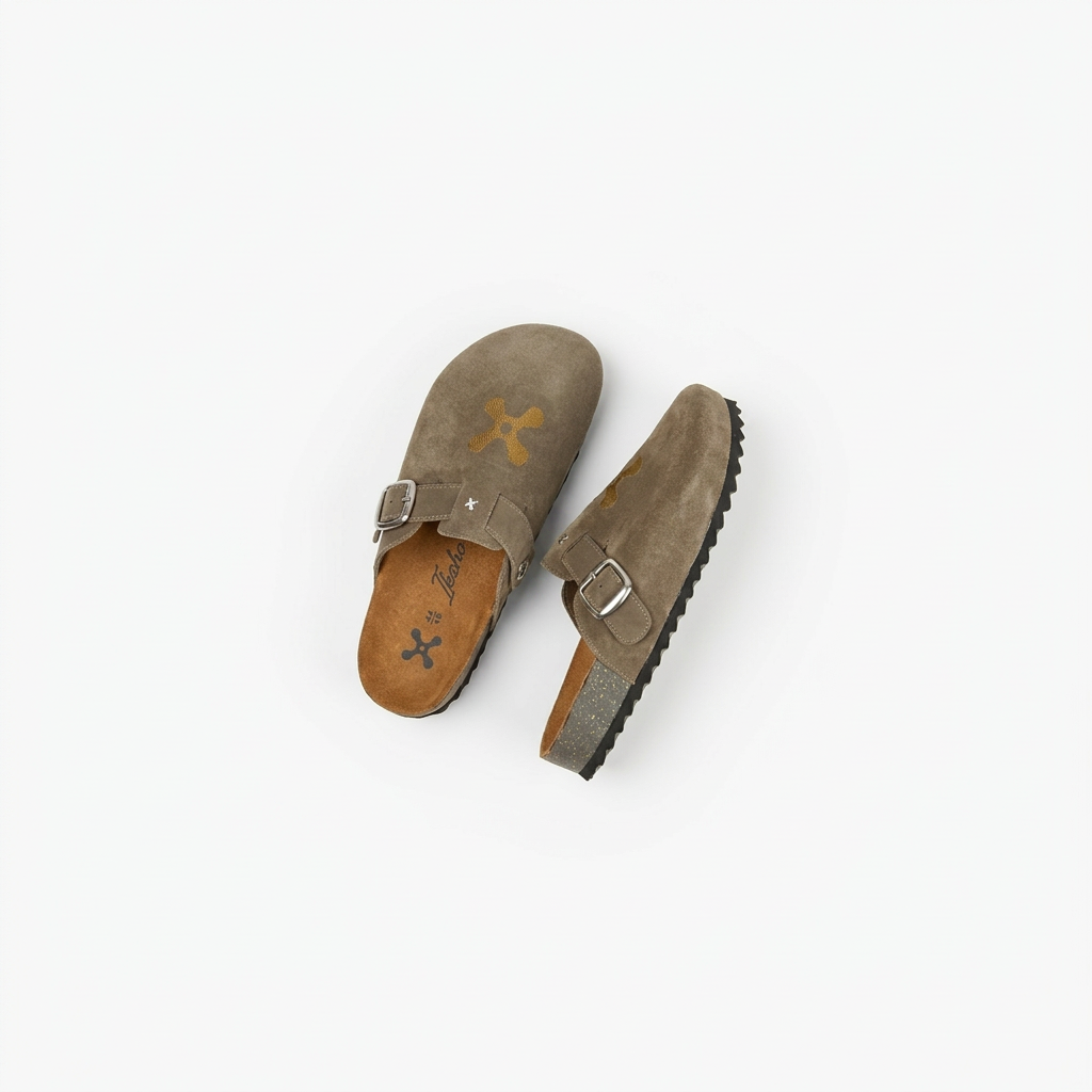 TAUPE SHADOW MULES