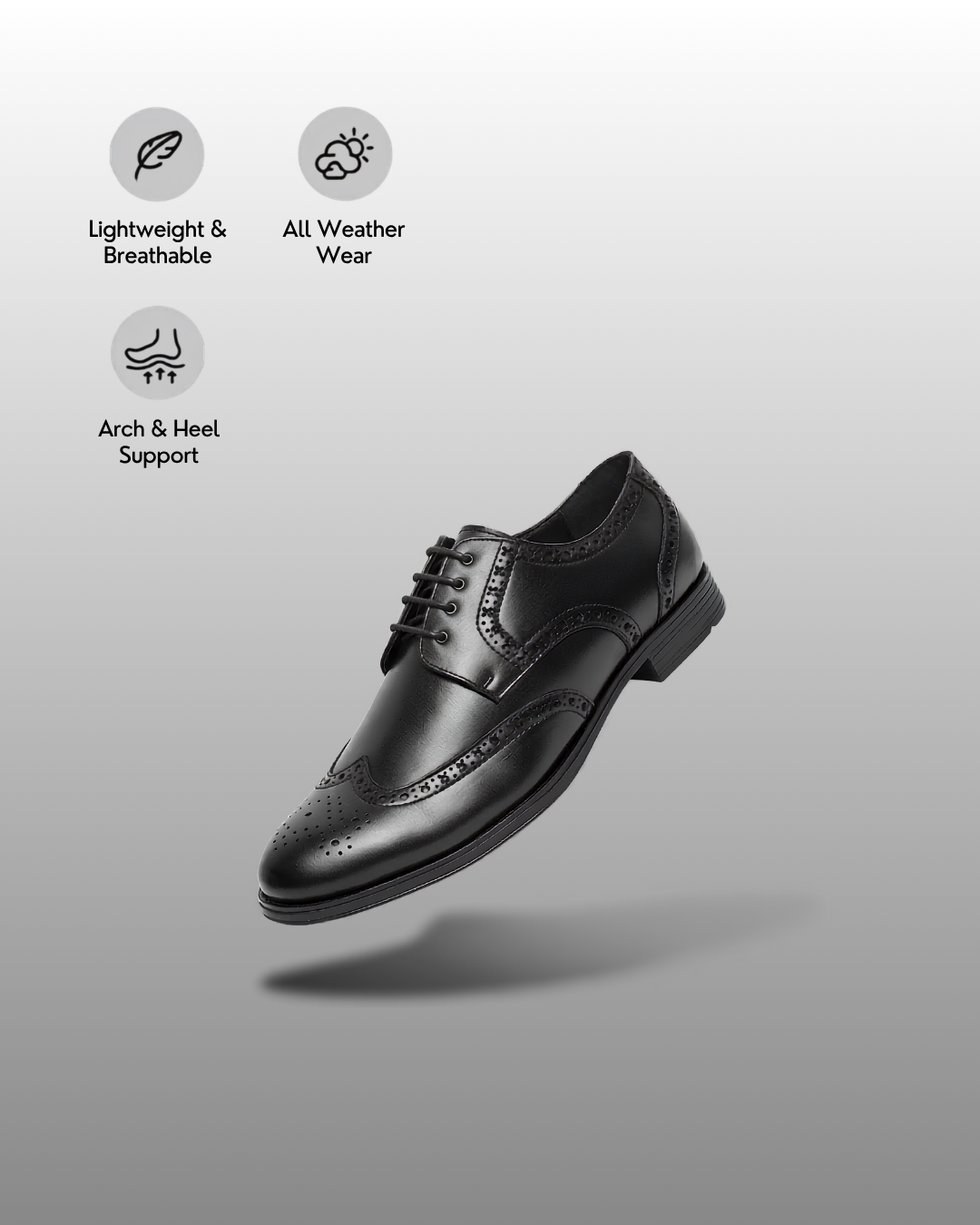ORANGE EYE DERBY SHOES BROGUE