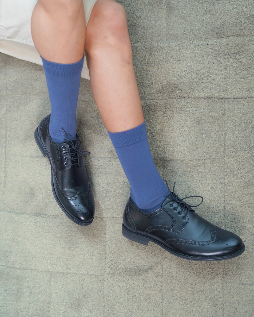 ORANGE EYE DERBY SHOES BROGUE