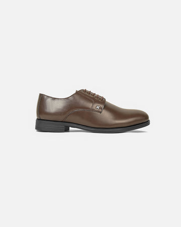 ORANGE EYE DERBY SHOES BROWN