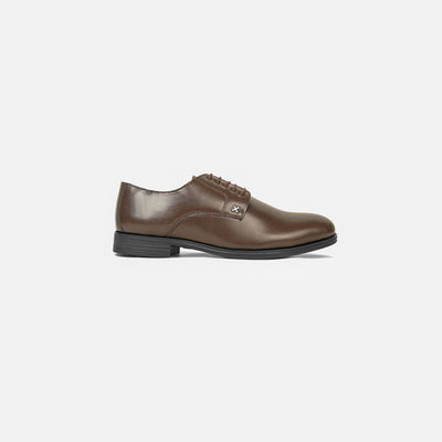 ORANGE EYE DERBY SHOES BROWN
