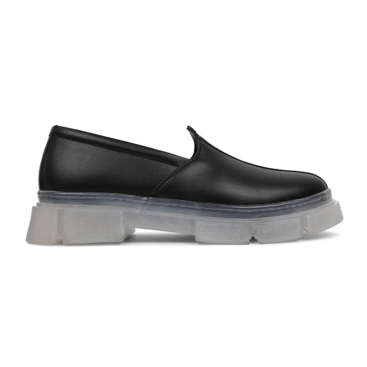IKOHO CLEAR RECYCLED SOLE CONTRAST NAGRA LOAFERS