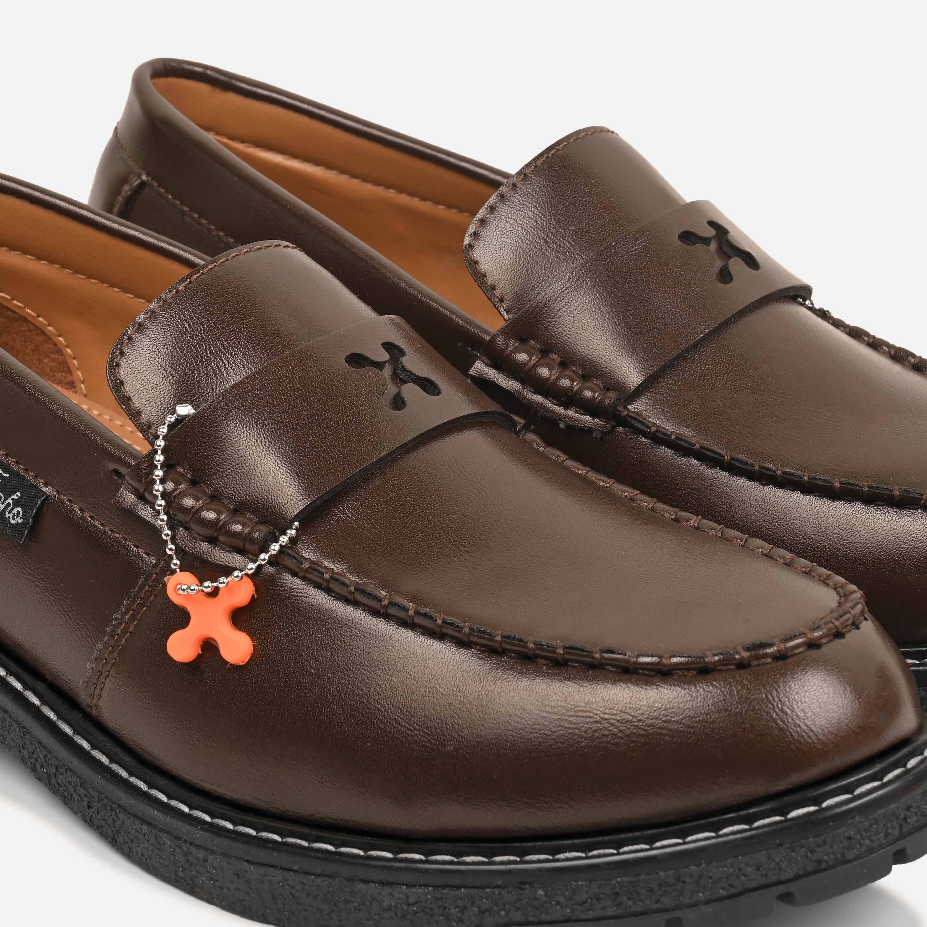 KAIZEN PENNY LOAFERS BROWN