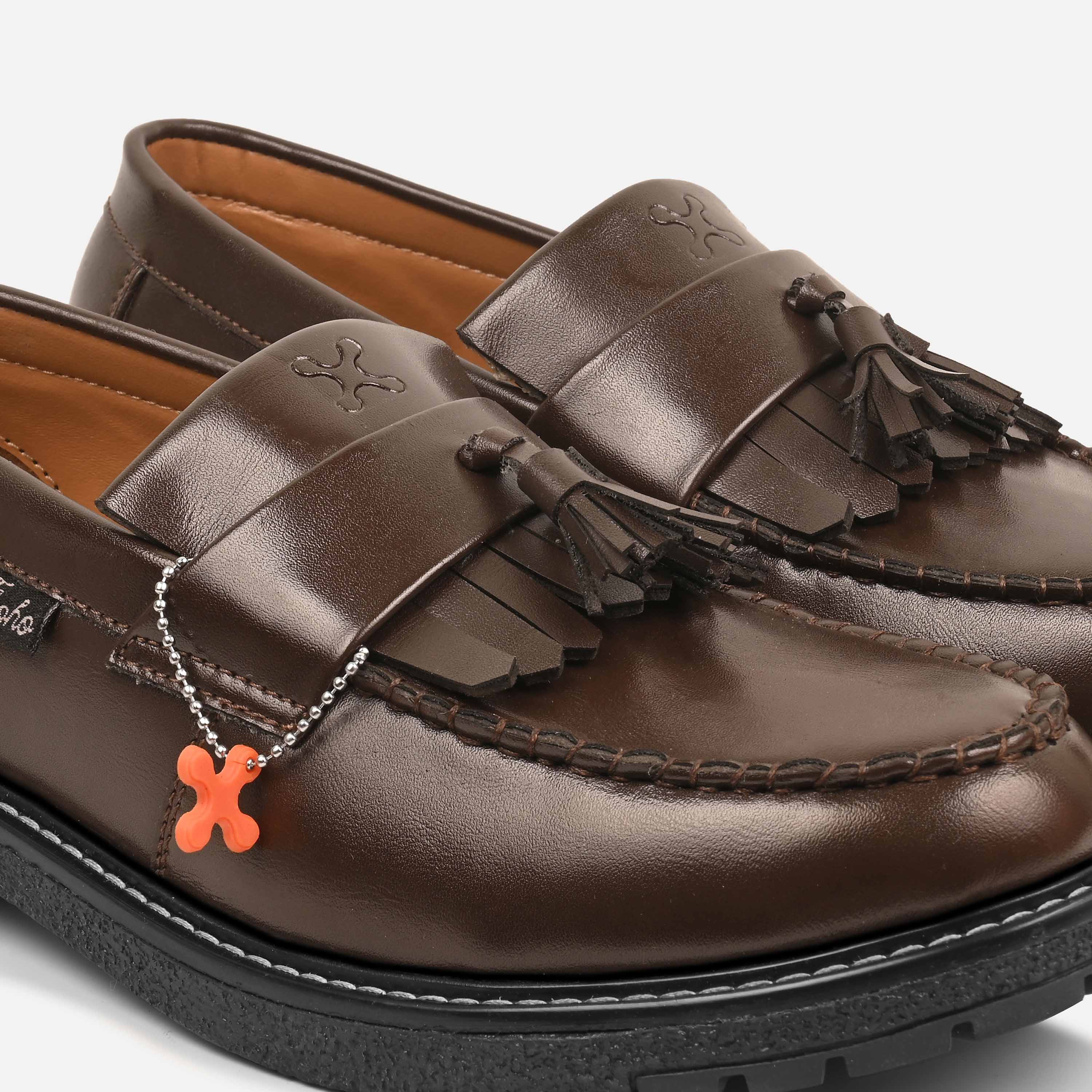 GRADUATION TASSEL LOAFERS BROWN