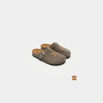 TAUPE SHADOW MULES