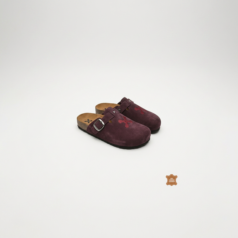 BURNT CHERRY MULES